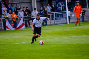 Kevin Burgess in action against Sunderland