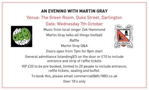 an evening with Martin Gray