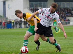 Phil Turnbull in action against Marine