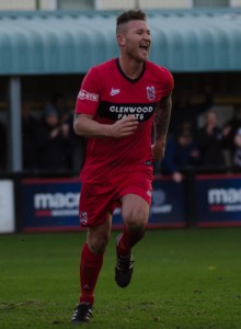 Kevin Burgess after scoring the winner