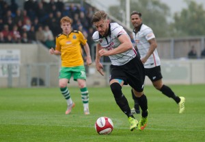 Lee Gaskell in action against Marine