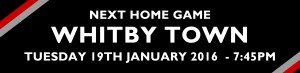 next home game Whitby