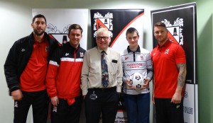 Matchball sponsors Tony Waters and Cai Davies