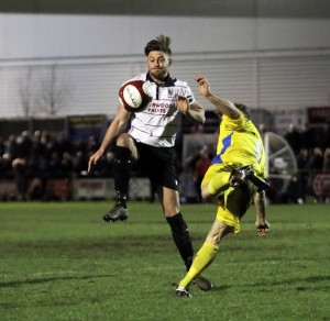 Lee Gaskell in action against Matlock