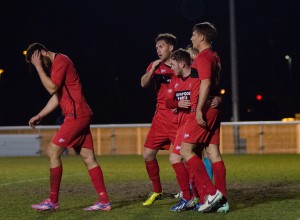 Nathan Cartman is congratulated by his team mates (1 of 1)