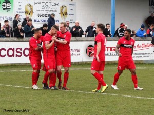 goal celebrations at Matlock 3