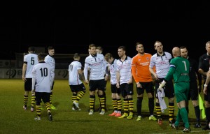 Darlo line up in their makeshift kit (1 of 1)