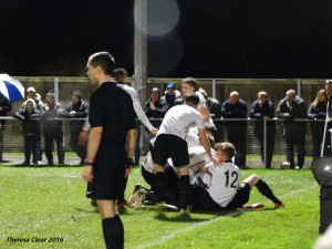 celebrations after Tom Portas scores against Nantwich