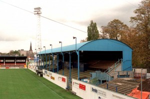 Ken and Joyce's box at the side of the old East Stand