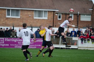 Kev in action at home to Stamford