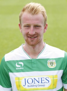 Mark Beck in his Yeovil Town strip  - 