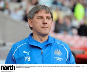 Dated: 31/08/2010 Newcastle United Reserve Team Manager Peter Beardsley watching his side against local rivals Sunderland at the Stadium of Light this evening ...  NOT AVAILABLE FOR PRINT SALES