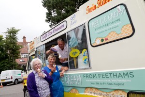 St Teresa’s Hospice Day Patient Eunice Clarkson (left)  & Volunteer Ann Daykin (right)