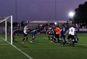 Kevin Burgess about to score at Curzon Ashton