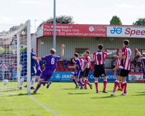 Kevin Burgess scores at Altrincham 2