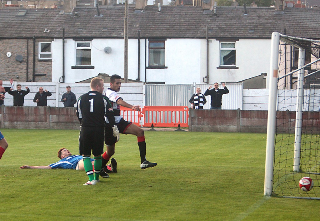 Amar scores the winner at Clitheroe