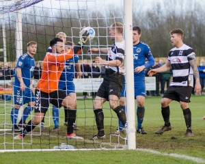 A close call for the Curzon Keeper.