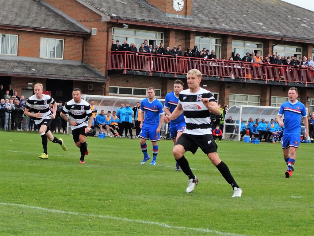 Terry Galbraith scores from the spot v FC united 4