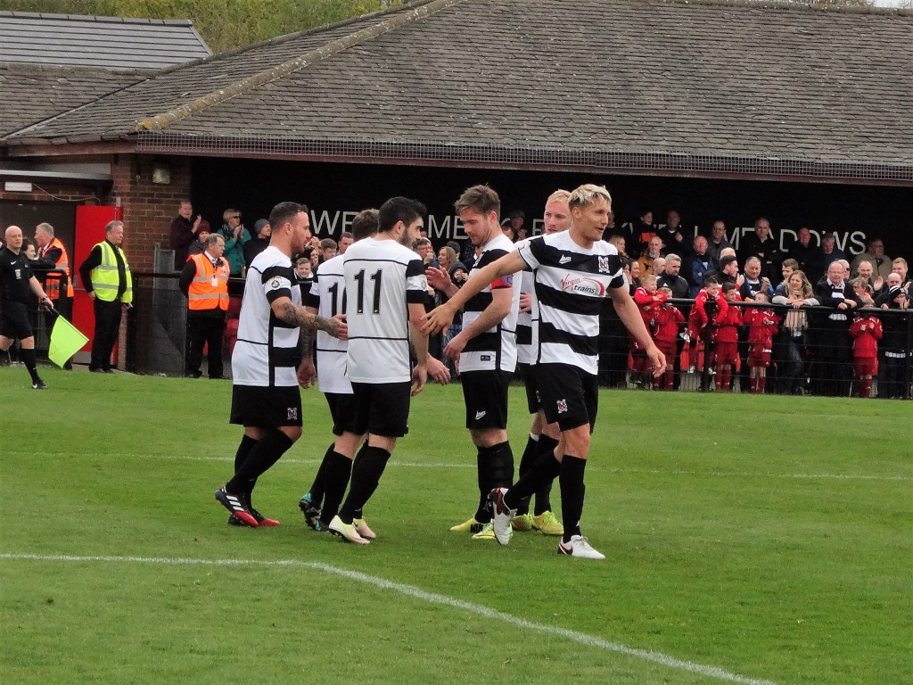 Terry Galbraith scores from the spot v FC united 5