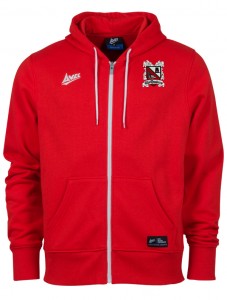 Zipped Hoody Red