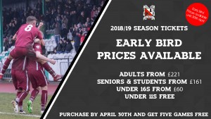 2018-04-18 Early Bird Season Tickets