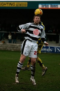 Darlington's Alun Armstrong pic supplied by Les Hodge please byline