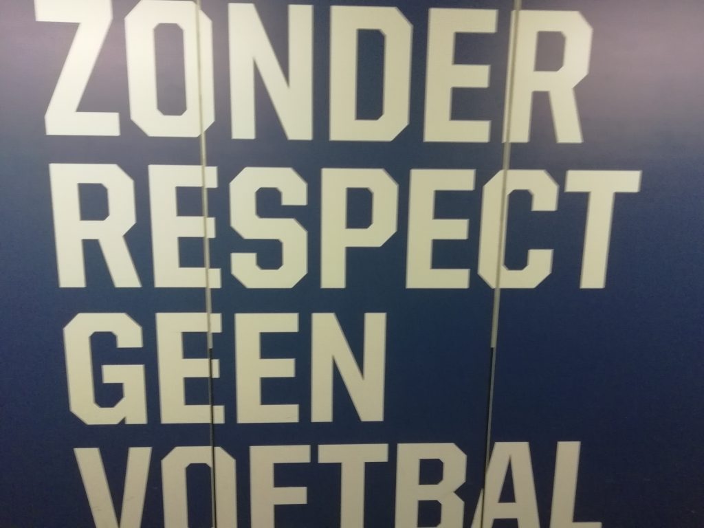 "No football without respect"
