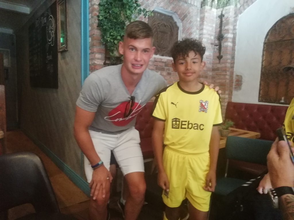 Jonny Maddison meets a young fan