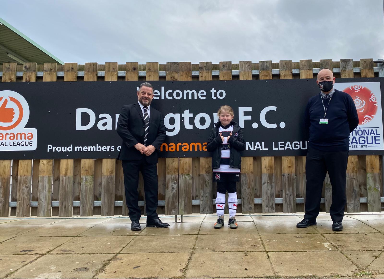 Quakers support Daisy's fundraising appeal! - News - Darlington Football  Club