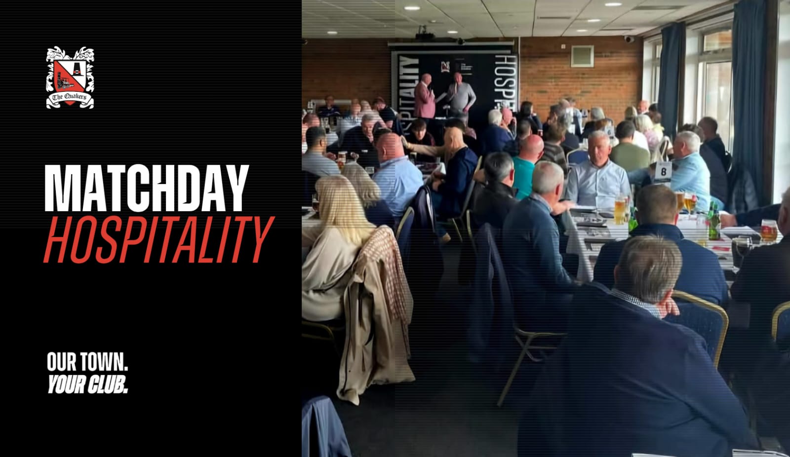 Matchday hospitality at Darlington FC