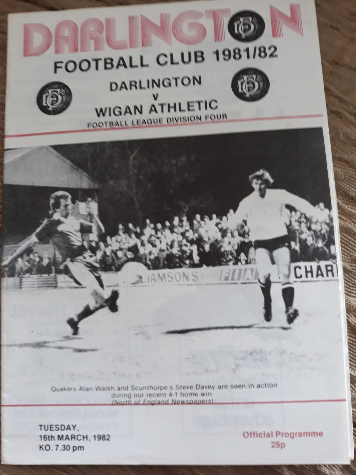 Programmes from 1982 Quakers 5 Hartlepool 2 - News - Darlington ...