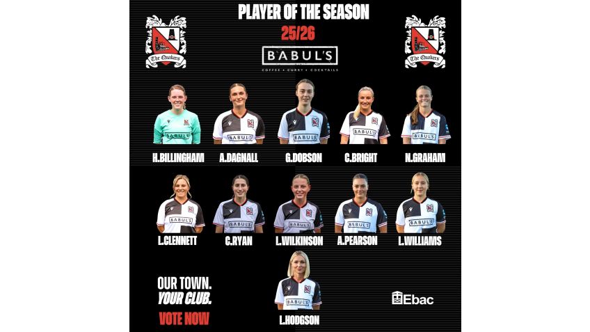 Vote for the Women's Player of the Year