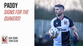 Paddy McLaughlin signs for The Quakers