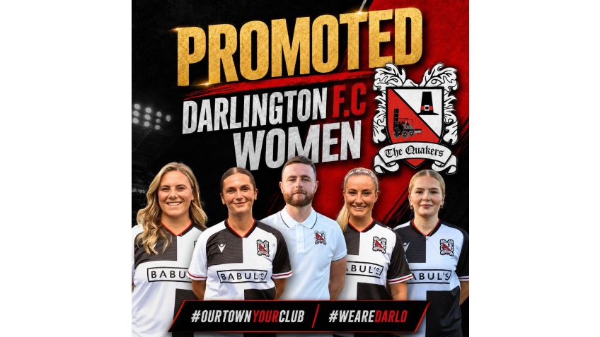 Darlington Women promoted to FA Regional League