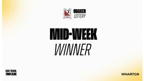 Darlington FC Lottery Midweek winner