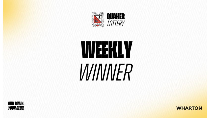 Weekend lottery winner