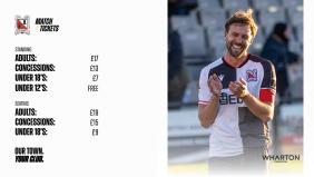 2026/27 Matchday Admission Prices