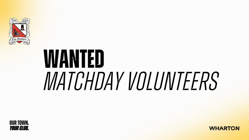 Join the Matchday Team at Darlington FC!