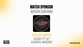 Thanks to our match sponsor Nxtgen Coaching