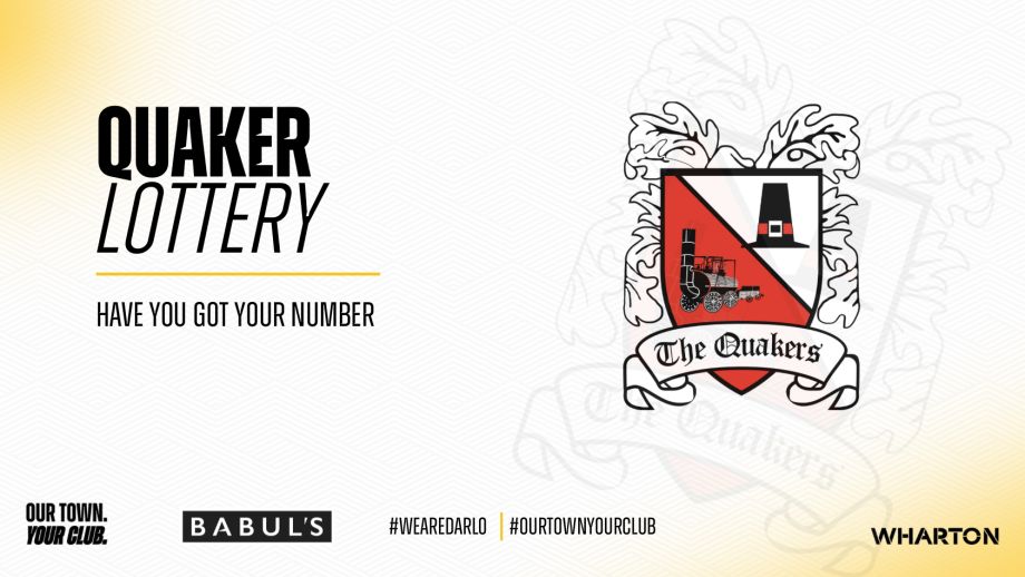 Click here to sign up to the Darlo Fans Lottery
