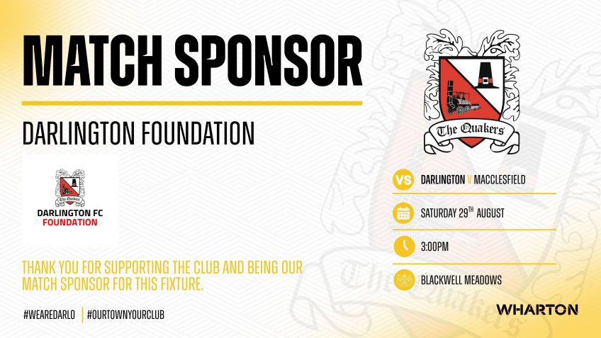 Thank You to Darlington foundation for being our match sponsors