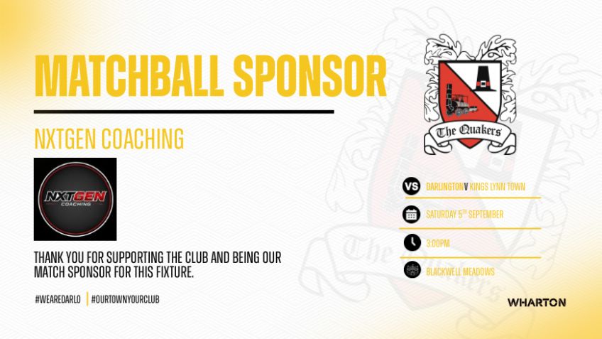 NXT Gen our Matchball Sponsors on Saturday