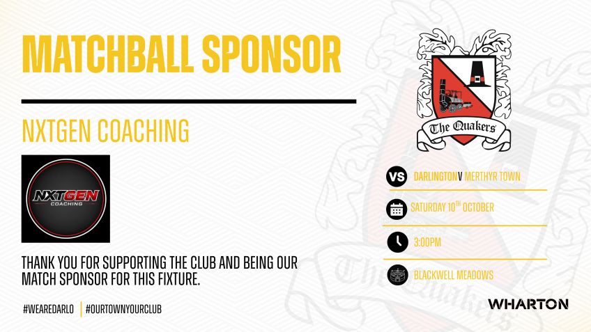 Our Matchball Sponsors This Saturday NXTGEN Coaching