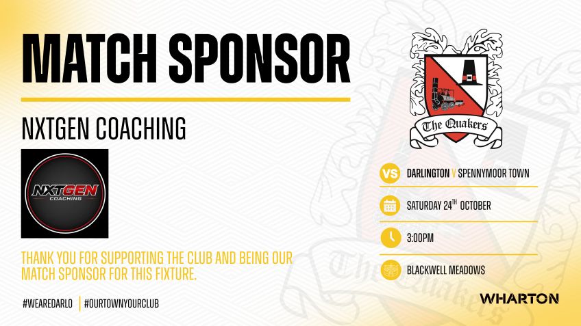 NXTgen Coaching our Match Sponsors This Saturday