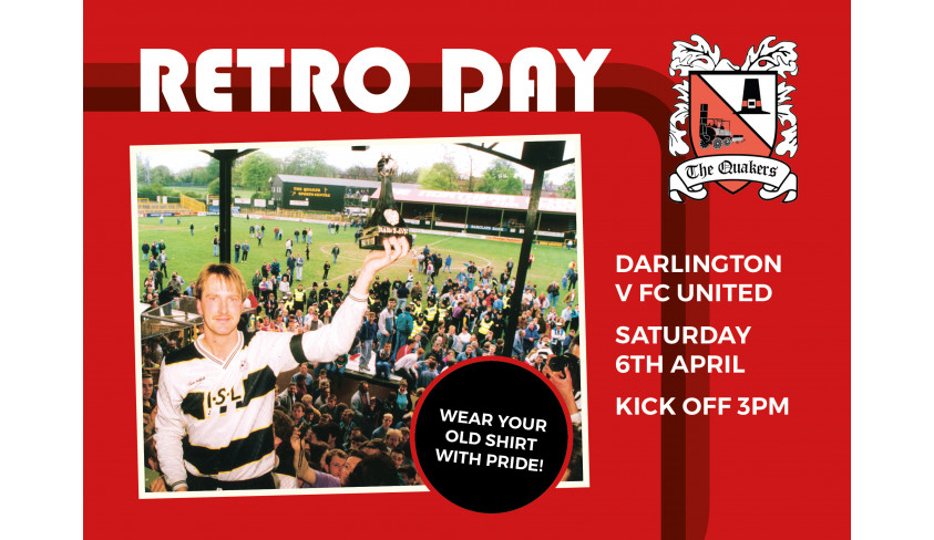 Retro Day for FC United game at Blackwell Meadows