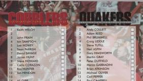 Memory match -- Northampton away 1999