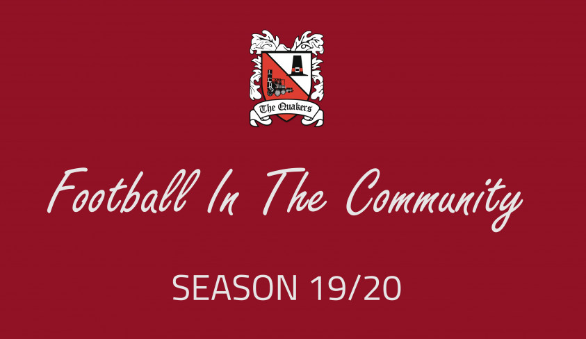 Coming soon --  the Darlington FC Football in the Community programme!