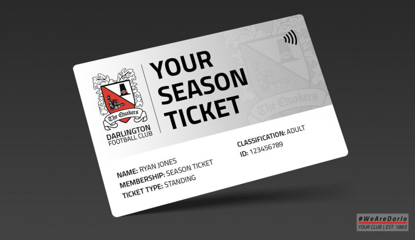 Season Tickets - Darlington Football Club