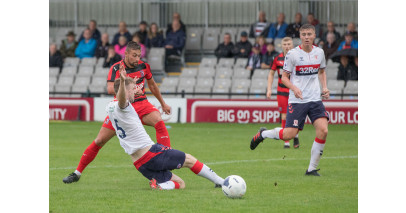 Action from the Middlesbrough game -- 2