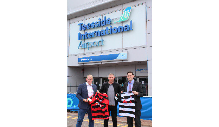 Teesside International Airport teams up with Darlington FC